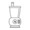 Small food mixer icon, outline style