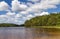 A small forest lake in the south of Sweden