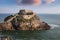 Small fortress on island in France coastline, Fort Berthaume, Br