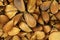 Small fried beechnuts closeup