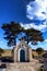 Small Funeral Chapel in Rural Cemetery in France