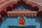 Small ganesh on door at Shree Harihareshwar temple Complex Wai, Maharashtra,