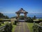 Small gazebo in a park on the island of Madeira