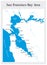 Small general map of Californias San Francisco Bay Area