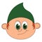 A small gnome person vector or color illustration