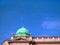 Small green dome of parlament building