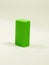 Small green eraser on white background