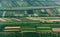 Small green fields as a quilt view from above