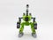 Small Green Transformable Robot Toy On White Isolation Background 09