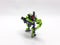 Small Green Transformable Robot Toy On White Isolation Background 10