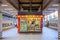 A small grocery store on a platform of a japanese Shinkansen high speed train