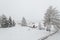 Small hamlet in snow