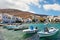 The small harbor in the fishing village Panormos in Tinos, Greece