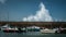 Small harbor of Goury Normandy France on a stormy day