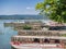 Small harbor on Isola Maggiore in Trasimeno Lake in Umbria