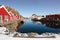 Small harbour of village Mortsund, Lofoten, Norway