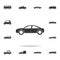 Small hatchback icon. Detailed set of cars icons. Premium graphic design. One of the collection icons for websites, web design, mo