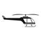 Small helicopter icon, simple style