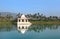 Small Hindu temple in Koneru lake