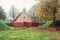 Small house in Bourtange, a Dutch fortified village in the province of Groningen