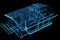 Small House, Sauna (3D xray blue)