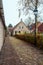 The small houses in Bourtange, a Dutch fortified village in the