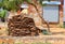 Small hut that are built to store cow or buffalo dung