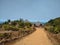 Small huts and mud road, Ponmudi Hill Station Thiruvananthapuram Kerala