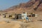 Small huts of a rural settlement in Djibou