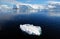 Small iceberg in antarctic landscape