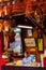 Small incense shop for prayers inside a Chinese temple, South of Vietnam