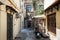 Small inner yard of Rhodes town on Rhodes island, Greece