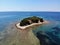  small island on Castri beach in Nikiti, Aegean sea, Greece, Khalkidiki