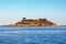 Small island of Mamula with old fortress. Montenegro