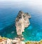 Small island mizithres in zante island