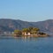 Small island in the Saronic Gulf, Greece. Travel.