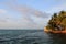 Small island of Tobacco Caye, Belize