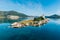 small island with a very old lighthouse located in southern Croatia, Dalmatia