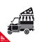 Small italian foodtruck vector icon