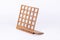 The small item storage rack made of bamboo is on a white background