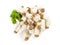 Small King Oyster Mushrooms on white Background - Isolated