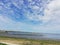 Small lake in the landscape of Texel island, Holland.