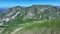 Small lake in Mercantour National Park seen from a drone