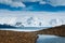 Small lake on the pass in Andes