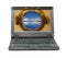 Small laptop with nautical porthole