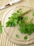 Small-leaved basil and lovage