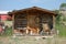 A small log cabin in idaho