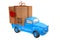 Small lorry with parcel