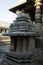 A small mandapam or mini pavilion at the entrance of Hoysaleswara Temple at Halebidu , Karnataka, India