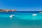 Small Menorca island bay background
